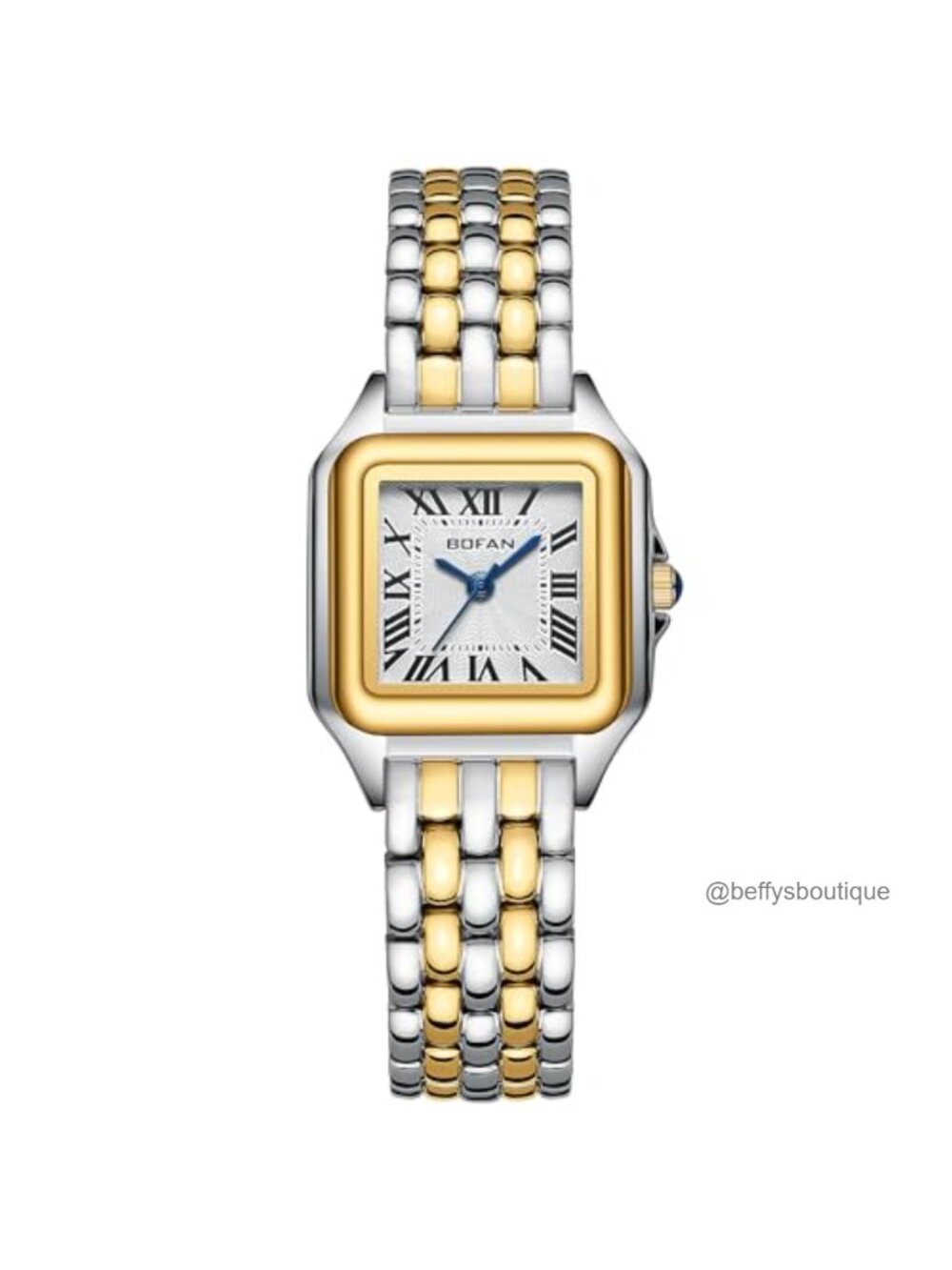 Small Gold Watch for Women Roman Dial Stainless Steel Bracelet
